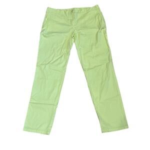 Talbots The Weekender Chinos Pants Neon Yellow 8 classic spring